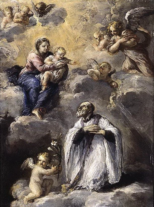 La visione di San Filippo Neri